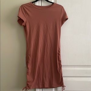 Adjustable length T-shirt dress